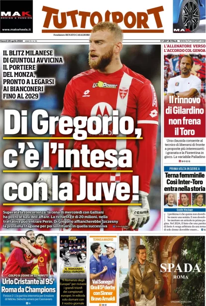 Today’s Papers: Juve close to first signing, Milan urged to hire Motta