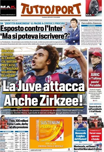 Today’s Papers: High pressure in Rome derby, Juventus’ secret plan, Man Utd want Motta