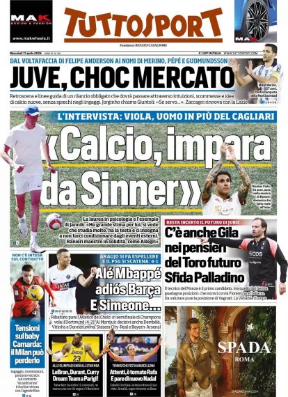 Today’s Papers – Pioli splits Milan, a redone Juventus