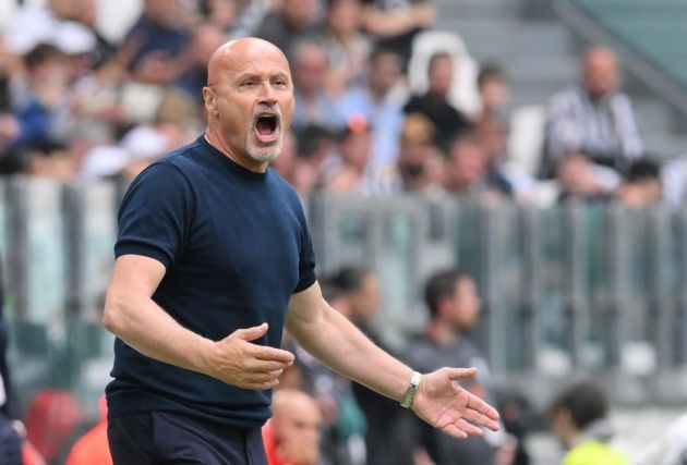 Salernitana coach Stefano Colantuono gestures during the Italian Serie A soccer match between Juventus FC and US Salernitana, in Turin, Italy, 12 May 2024. EPA-EFE/Alessandro Di Marco