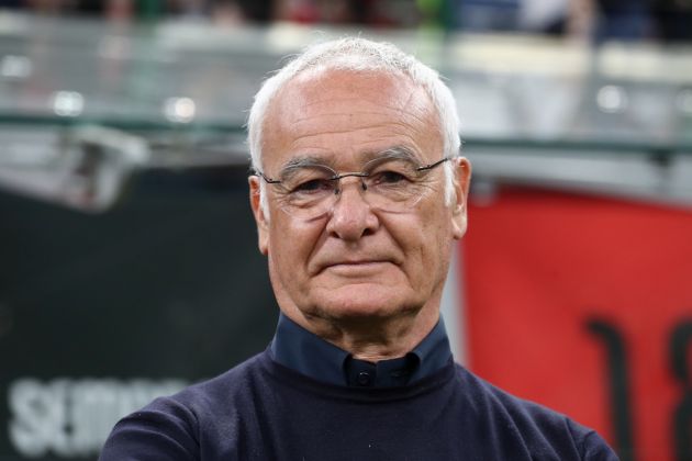 MILAN, ITALY - MAY 11: Claudio Ranieri, Head Coach of Cagliari Calcio, looks on prior to the Serie A TIM match between AC Milan and Cagliari at Stadio Giuseppe Meazza on May 11, 2024 in Milan, Italy. (Photo by Marco Luzzani/Getty Images)