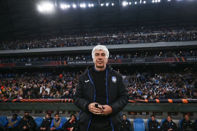 MARSEILLE, FRANCE - MAY 02: Gian Piero Gasperini, Head Coach of Atalanta BC, looks on prior to the UEFA Europa League 2023/24 Semi-Final first leg match between Olympique de Marseille and Atalanta BC at Stade de Marseille on May 02, 2024 in Marseille, France. (Photo by Chris Ricco/Getty Images)