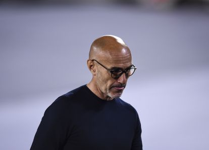 BUENOS AIRES, ARGENTINA - OCTOBER 17:  Paolo Montero coach of San Lorenzo leaves the pitch after losing a match between River Plate and San Lorenzo as part of Torneo Liga Profesional 2021 at Estadio Monumental Antonio Vespucio Liberti on October 17, 2021 in Buenos Aires, Argentina. (Photo by Marcelo Endelli/Getty Images)