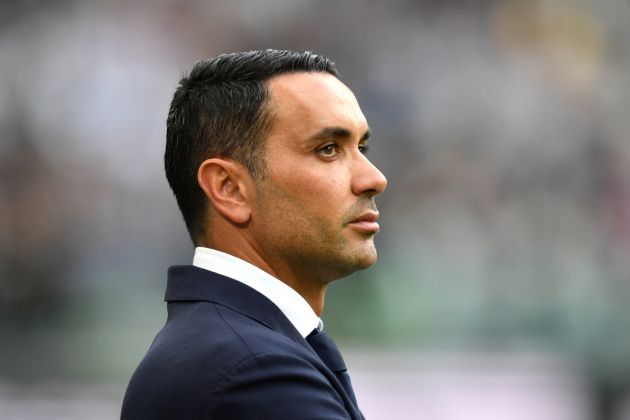 TURIN, ITALY - MAY 25: Raffaele Palladino, Head Coach of AC Monza, looks on during the Serie A TIM match between Juventus and AC Monza at on May 25, 2024 in Turin, Italy. (Photo by Valerio Pennicino/Getty Images)