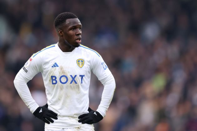 LEEDS, ENGLAND - FEBRUARY 10: Wilfried Gnonto of Leeds United lduring the Sky Bet Championship match between Leeds United and Rotherham United at Elland Road on February 10, 2024 in Leeds, England. (Photo by George Wood/Getty Images)