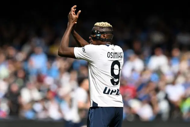 NAPLES, ITALY - MARCH 30: Chelsea target Victor Osimhen of SSC Napoli during the Serie A TIM match between SSC Napoli and Atalanta BC at Stadio Diego Armando Maradona on March 30, 2024 in Naples, Italy. (Photo by Francesco Pecoraro/Getty Images) (Photo by Francesco Pecoraro/Getty Images)