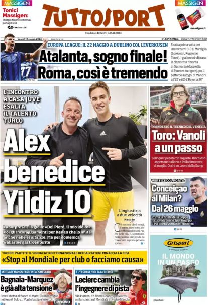 Today’s Papers – Atalanta Opus Dea for Euro Final, Roma so close