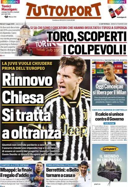 Today’s Papers – Milan choose Sesko, Juve or Roma for Chiesa