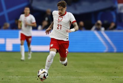 Nicola Zalewski of Poland in action during the UEFA EURO 2024 group D match between Poland and Netherlands, in Hamburg, Germany, 16 June 2024. EPA-EFE/ROBERT GHEMENT
