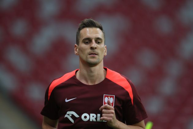 epa11386103 Poland player Arkadiusz Milik attends a training session of the national soccer team in Warsaw, Poland, 02 June 2024. The Polish national soccer team prepares for the UEFA EURO 2024 with two friendly matches on 07 and 10 June. EPA-EFE/Leszek Szymanski POLAND OUT