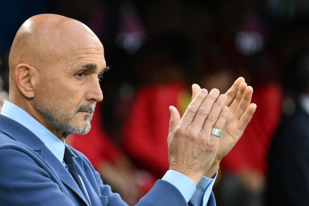 Italy's head coach Luciano Spalletti gestures prior to the UEFA Euro 2024 Group B football match between Italy and Albania at the BVB Stadion in Dortmund on June 15, 2024. (Photo by Alberto PIZZOLI / AFP) (Photo by ALBERTO PIZZOLI/AFP via Getty Images)