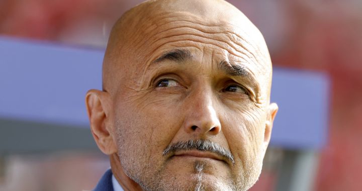 Italy's head coach Luciano Spalletti looks on before the start of the UEFA Euro 2024 round of 16 football match between Switzerland and Italy at the Olympiastadion Berlin in Berlin on June 29, 2024. (Photo by Odd ANDERSEN / AFP) (Photo by ODD ANDERSEN/AFP via Getty Images)