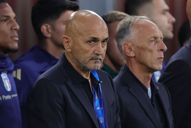 BOLOGNA, ITALY - JUNE 4: Manager Luciano Spalletti of Italy looks on during the international Friendly match between Italy and Turkiye at Renato Dall'Ara Stadium on June 4, 2024 in Bologna, Italy. (Photo by Gabriele Maltinti/Getty Images)