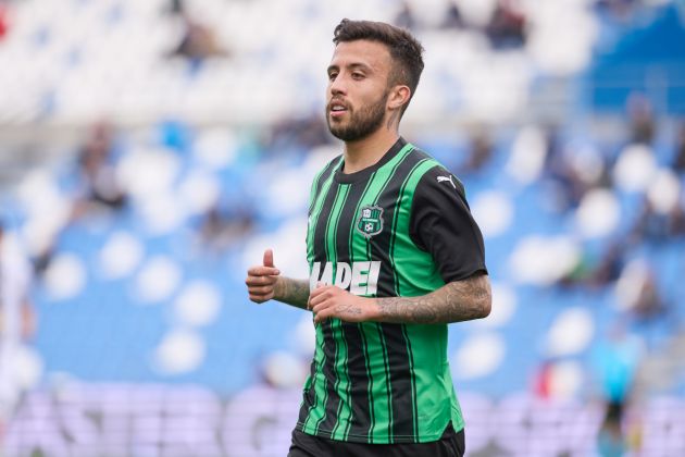 REGGIO NELL'EMILIA, ITALY - APRIL 01: Matheus Henrique of US Sassuolo looks on during the Serie A TIM match between US Sassuolo and Udinese Calcio at Mapei Stadium - Citta' del Tricolore on April 01, 2024 in Reggio nell'Emilia, Italy. (Photo by Emmanuele Ciancaglini/Getty Images)