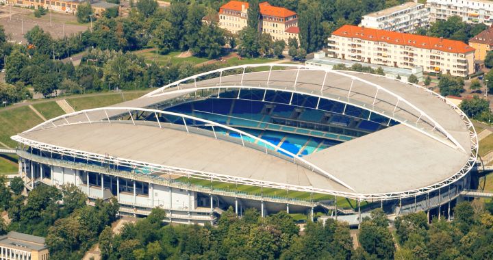 Red Bull Arena, Leipzig. Host venue for Italy vs Croatia - final match in Group B at EURO 2024.