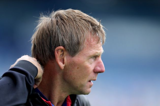 PORTSMOUTH, ENGLAND - JULY 03: Stuart Pearce arriving at the Sky Bet League One Play Off Semi-final 1st Leg match between Portsmouth FC and Oxford United at Fratton Park on July 03, 2020 in Portsmouth, England. Football Stadiums around Europe remain empty due to the Coronavirus Pandemic as Government social distancing laws prohibit fans inside venues resulting in all fixtures being played behind closed doors. (Photo by Warren Little/Getty Images)