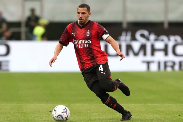 MILAN, ITALY - MAY 11: Ismael Bennacer of AC Milan in action during the Serie A TIM match between AC Milan and Cagliari Calcio at Stadio Giuseppe Meazza on May 11, 2024 in Milan, Italy. (Photo by Marco Luzzani/Getty Images)