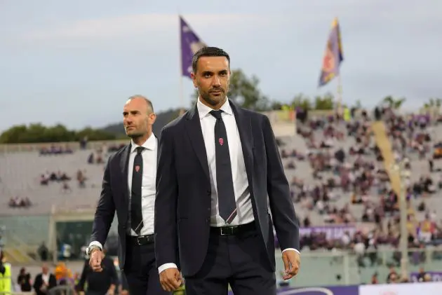 FLORENCE, ITALY - MAY 13: Raffaele Palladino manager of AC Monza looks on during the Serie A TIM match between ACF Fiorentina and AC Monza at Stadio Artemio Franchi on May 13, 2024 in Florence, Italy.(Photo by Gabriele Maltinti/Getty Images)