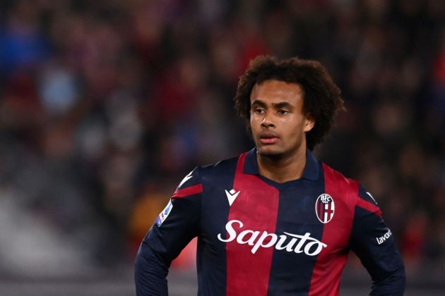 BOLOGNA, ITALY - FEBRUARY 23: Joshua Zirkzee of Bologna FC during the Serie A TIM match between Bologna FC and Hellas Verona FC - Serie A TIM at Stadio Renato Dall'Ara on February 23, 2024 in Bologna, Italy. (Photo by Alessandro Sabattini/Getty Images)