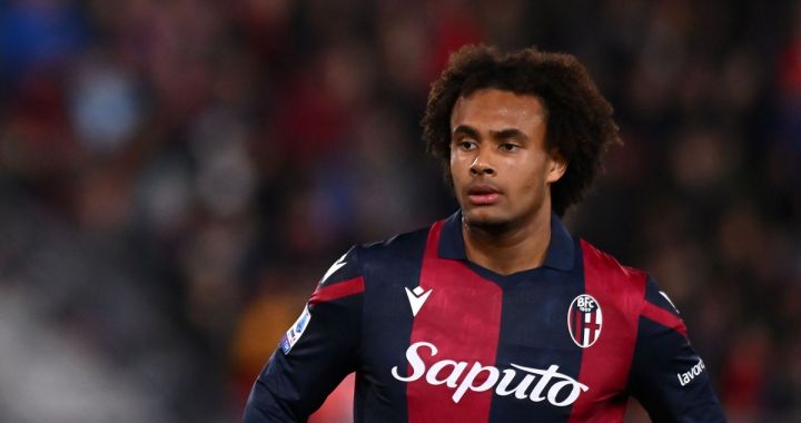 BOLOGNA, ITALY - FEBRUARY 23: Joshua Zirkzee of Bologna FC during the Serie A TIM match between Bologna FC and Hellas Verona FC - Serie A TIM at Stadio Renato Dall'Ara on February 23, 2024 in Bologna, Italy. (Photo by Alessandro Sabattini/Getty Images)