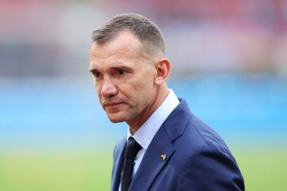 NUREMBERG, GERMANY - JUNE 03: Andriy Shevchenko, The Ukrainian Football Association looks on prior to the international friendly match between Germany and Ukraine at Max-Morlock-Stadion on June 03, 2024 in Nuremberg, Germany. (Photo by Alexander Hassenstein/Getty Images)