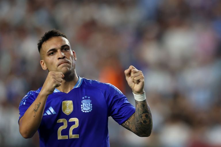 Maillot Argentine Adidas Lautaro Martinez - Finale Copa America 2024 - Bleu Taille M