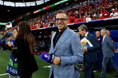 Italy and Juventus legend Alessandro Del Piero on punditry duty during EURO 2024. (Del Piero: ‘I’m really happy for you, Kenan’ - Yildiz breaks 19-year-old record)