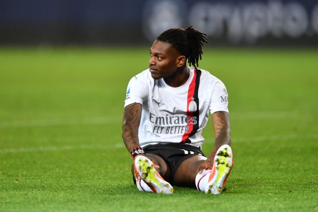 TURIN, ITALY - MAY 18: Rafael Leao of AC Milan looks on during the Serie A TIM match between Torino FC and AC Milan at Stadio Olimpico di Torino on May 18, 2024 in Turin, Italy. (Photo by Valerio Pennicino/Getty Images)