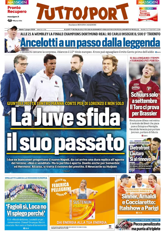 Documentos de hoy – Lautaro llega a un nuevo acuerdo con el Inter, comienza la aventura de Italia en la EURO 2024
