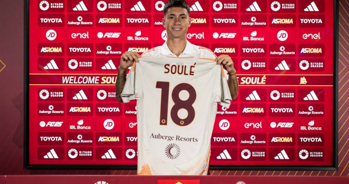 Matias Soule officially joins AS Roma in permanent deal from Juventus (July 30, 2024).