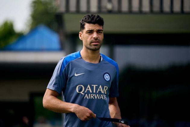 Mehdi Taremi in pre-season training with Inter.