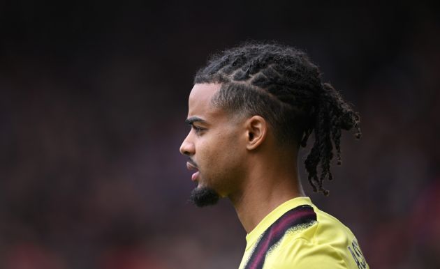 SHEFFIELD, ENGLAND - APRIL 20: Burnley player Lorenz Assignon looks on during the Premier League match between Sheffield United and Burnley FC at Bramall Lane on April 20, 2024 in Sheffield, England. (Photo by Stu Forster/Getty Images)