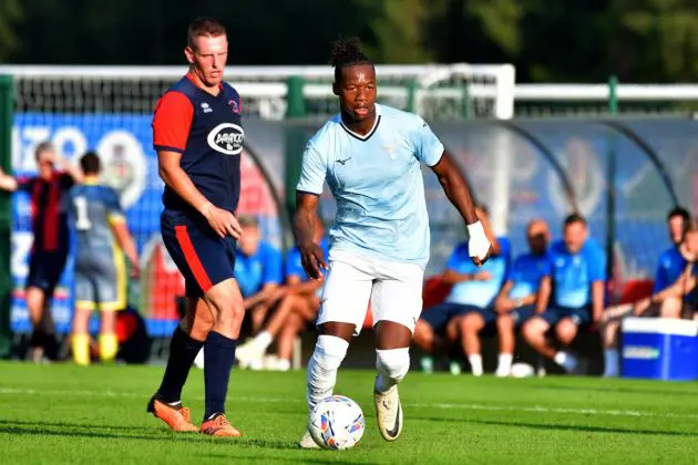 AURONZO DI CADORE, ITALY - JULY 13: Tijjani Noslin of SS Lazio during the SS Lazio training session on July 13, 2024 in Auronzo di Cadore, Italy. (Photo by Marco Rosi - SS Lazio/Getty Images)