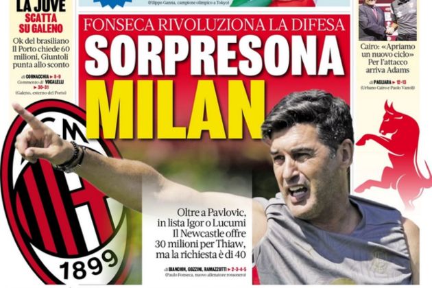 Gazzetta short, Milan surprises, July 24