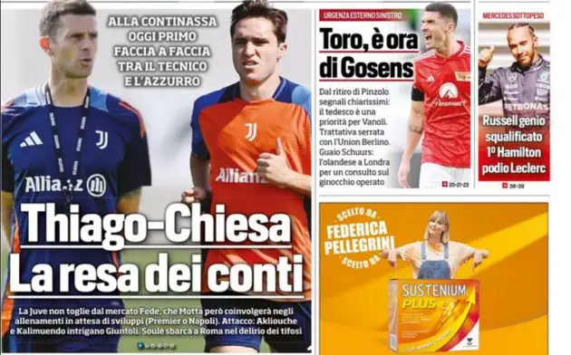 Tuttosport short, Chiesa