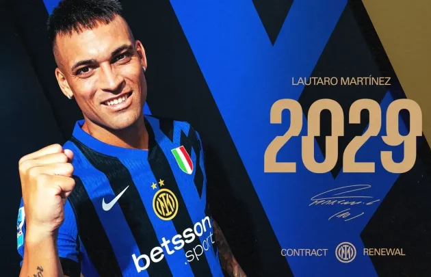 Lautaro Martinez Inter contract extension until summer 2029