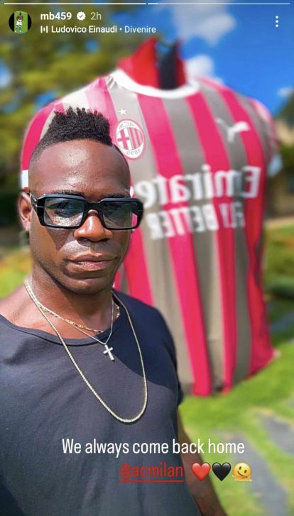 Mario Balotelli returns to Milan for training ground visit