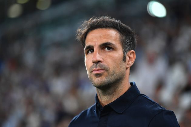 TURIN, ITALY - AUGUST 19: Como head coach Francesc Soler Fabregas looks on during the Serie A match between Juventus and Como at Allianz Stadium on August 19, 2024 in Turin, Italy. (Photo by Valerio Pennicino/Getty Images)