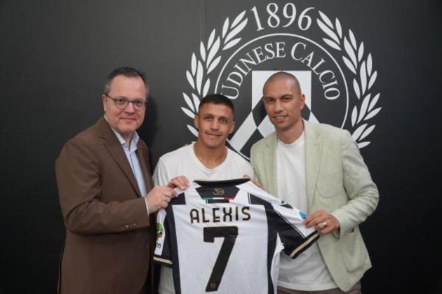 Alexis Sanchez rejoins Udinese after expiry of Inter contract (August 10, 2024).