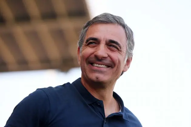 PARMA, ITALY - AUGUST 24: Fabio Pecchia, Head Coach of Parma Calcio, looks on prior to the Serie A match between Parma and AC Milan at Stadio Ennio Tardini on August 24, 2024 in Parma, Italy. (Photo by Alessandro Sabattini/Getty Images)