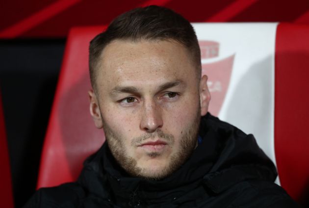 MONZA, ITALY - APRIL 21: Teun Koopmeiners of Atalanta BC looks on before the Serie A TIM match between AC Monza and Atalanta BC at U-Power Stadium on April 21, 2024 in Monza, Italy. (Photo by Marco Luzzani/Getty Images)