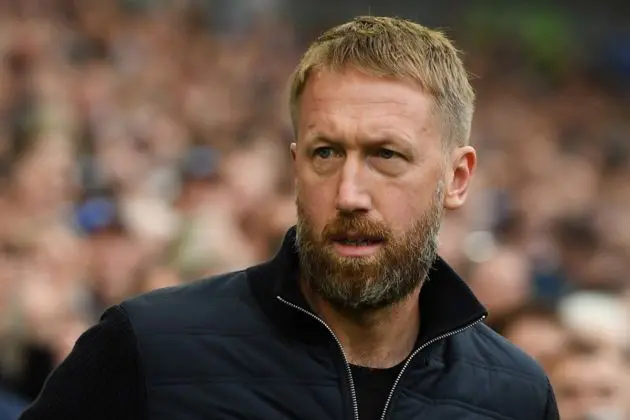 Former Brighton and Chelsea manager Graham Potter, linked with the Roma job, during an English Premier League soccer match Brighton at the Amex Stadium in Brighton, Britain, 29 October 2022. EPA-EFE/ANDY RAIN EDITORIAL USE ONLY. No use with unauthorized audio, video, data, fixture lists, club/league logos or 'live' services. Online in-match use limited to 120 images, no video emulation. No use in betting, games or single club/league/player publications