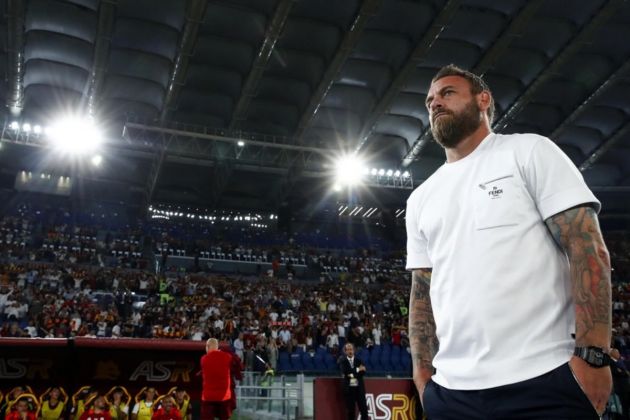 Former Roma coach Daniele De Rossi looks on during the Italian Serie A soccer match AS Roma vs Empoli FC at Olimpico stadium in Rome, Italy, 25 August 2024. EPA-EFE/ANGELO CARCONI