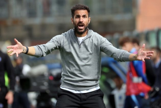 Como’s head coach Cesc Fabregas gestures during the Italian Serie A soccer match between Como 1907 and Bologna, in Como, 14 September 2024. EPA-EFE/MATTEO BAZZI