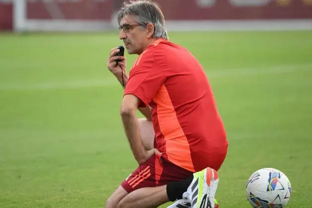 Ivan Juric takes charge of his first training session at AS Roma after replacing club legend Daniele De Rossi.