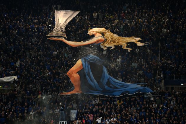 Atalanta BC fans in Bergamo, Italy. (Photo by Justin Setterfield/Getty Images)