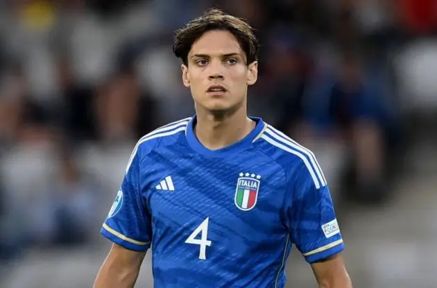 Samuele Ricci of Torino in action for Italy U-21s