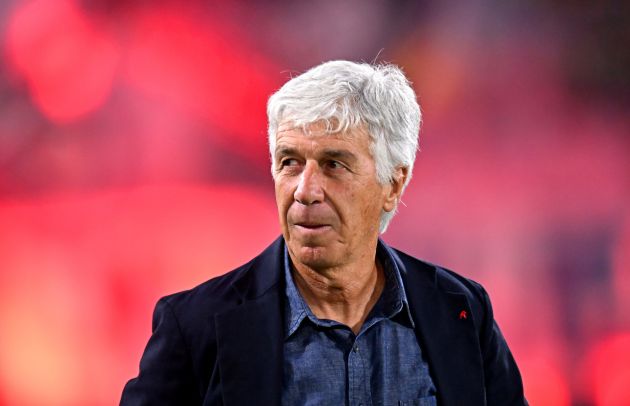 BOLOGNA, ITALY - SEPTEMBER 28: Gian Piero Gasperini, Head Coach of Atalanta, looks on prior to the Serie A match between Bologna and Atalanta at Stadio Renato Dall'Ara on September 28, 2024 in Bologna, Italy. (Photo by Alessandro Sabattini/Getty Images)