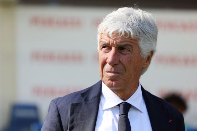 BERGAMO, ITALY - SEPTEMBER 15: Gian Piero Gasperini Head Coach of Atalanta BC looks on during the Serie A match between Atalanta and Fiorentina at Gewiss Stadium on September 15, 2024 in Bergamo, Italy. (Photo by Francesco Scaccianoce/Getty Images)