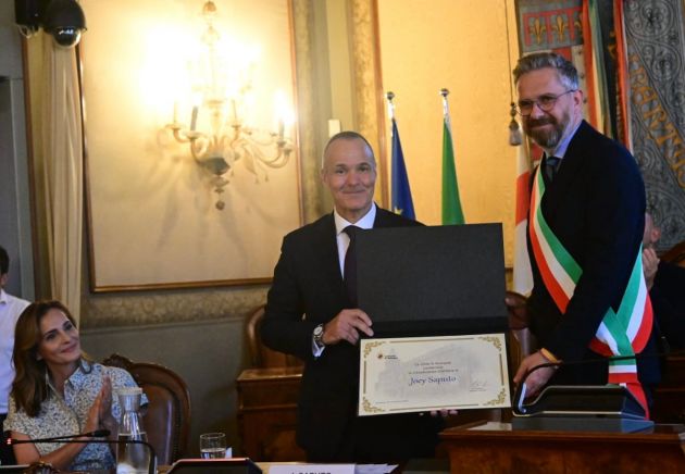 Joey Saputo Bologna honorary citizen